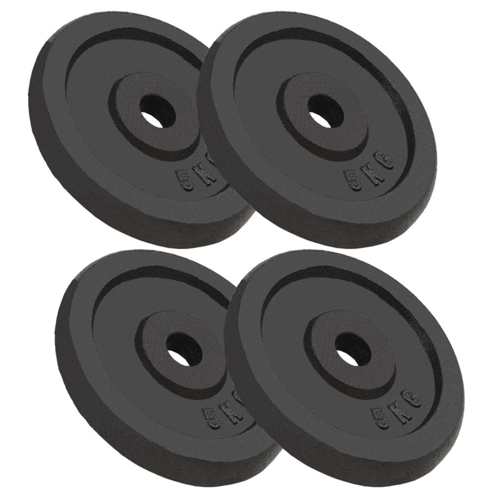 NNEVL Weight Plates 4 pcs 4x5 kg Cast Iron