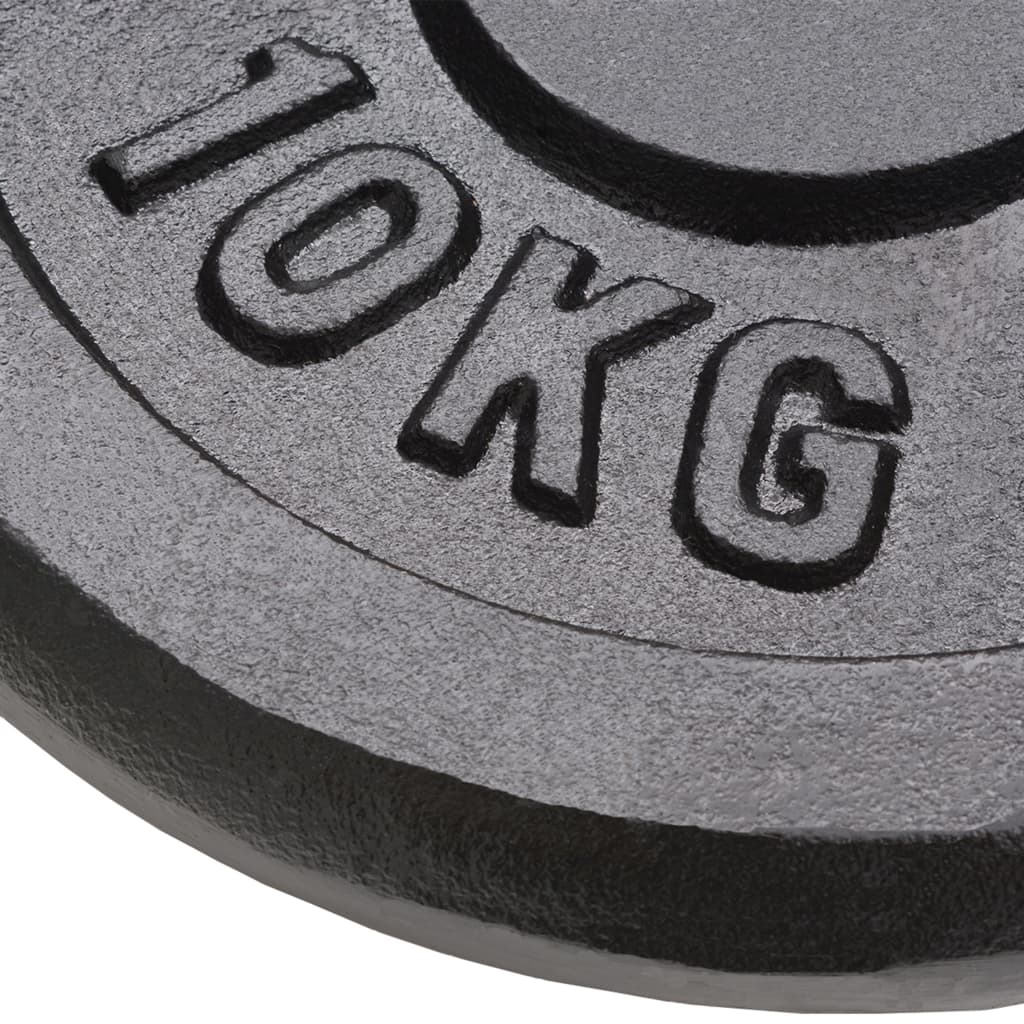 NNEVL Weight Plates 2 pcs 2x10 kg Cast Iron