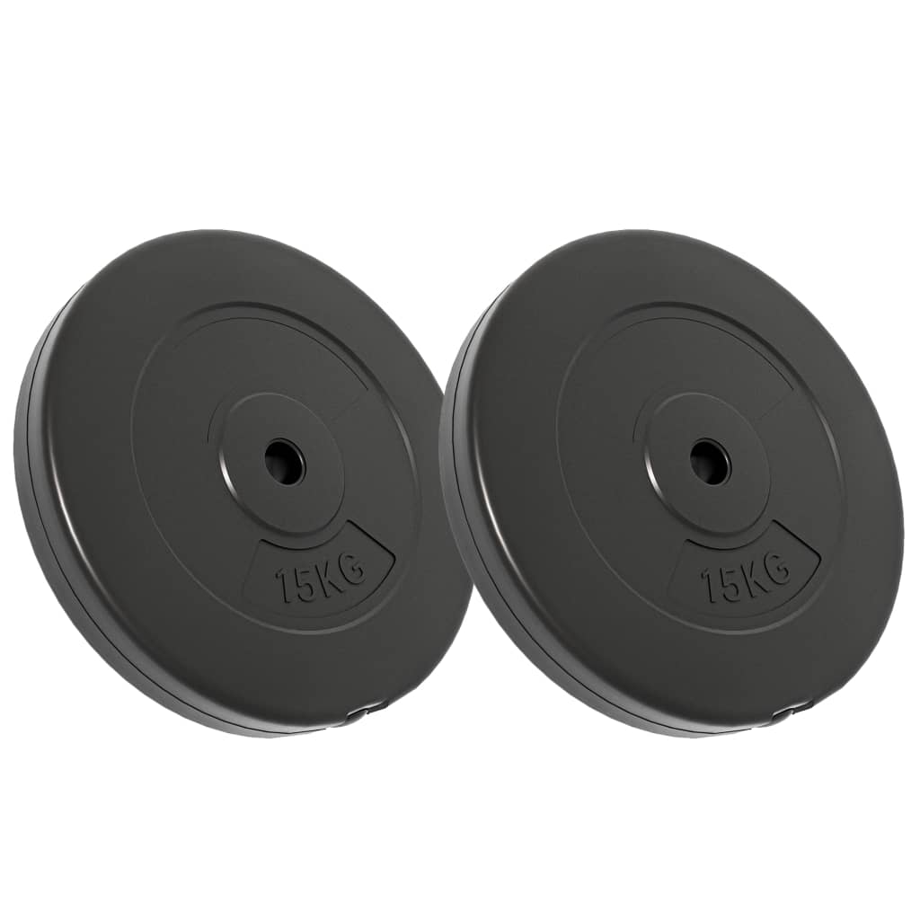 NNEVL Weight Plates 2 pcs 30 kg Cement
