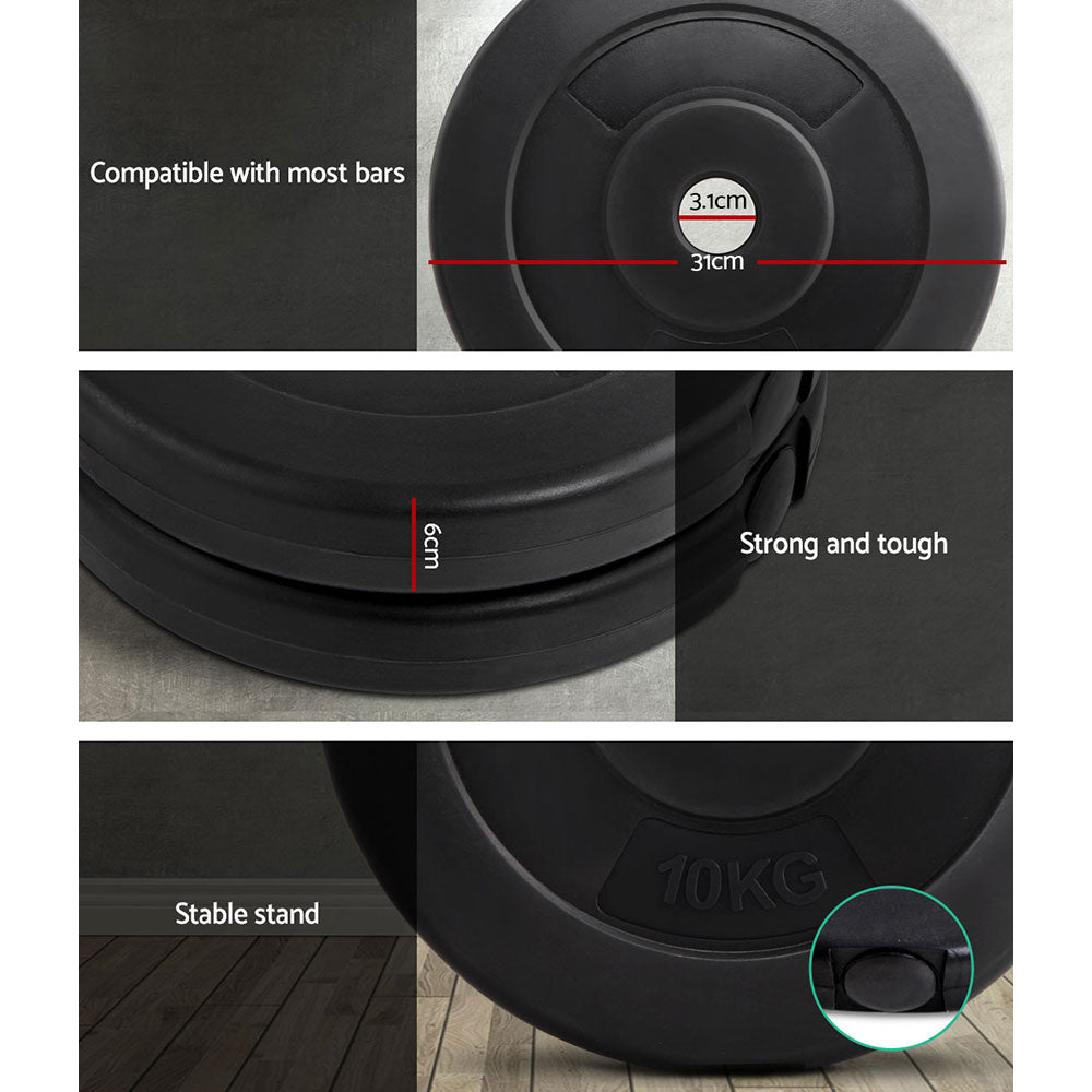 NNEDSZ Weight Plates Standard 2X 10kg Barbell Plate Weight Lifting