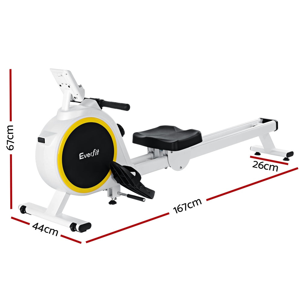 NNEDSZ Rowing Machine 16 Levels Magnetic Rower Home Gym Cardio Workout
