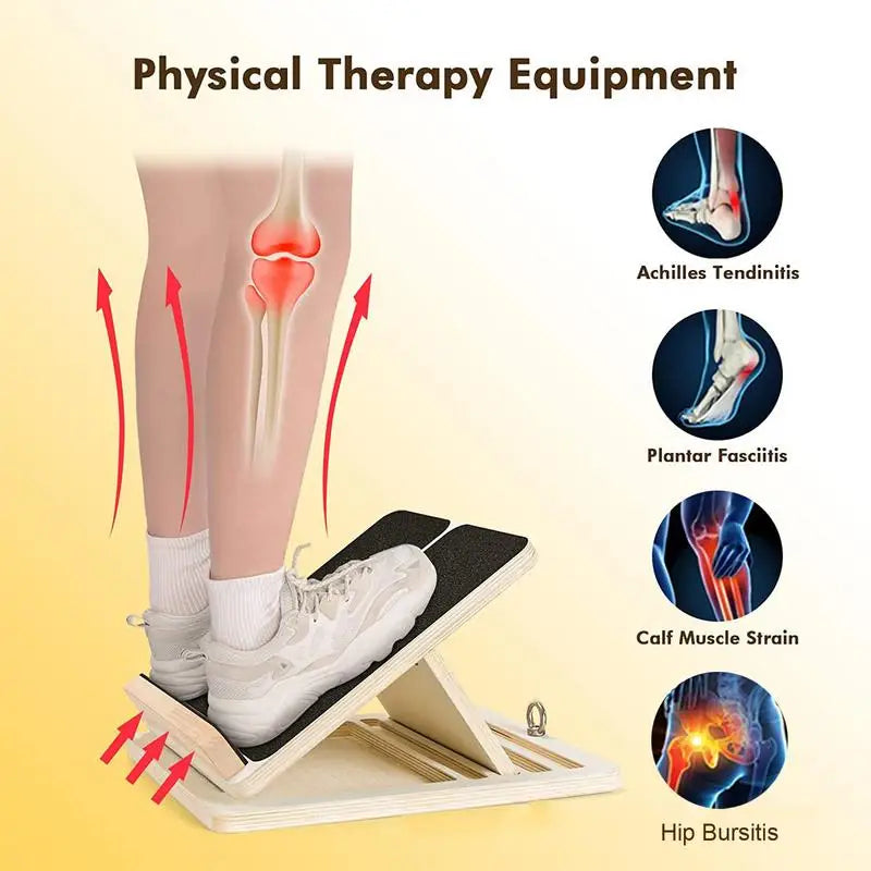 Adjustable Wooden Slant Board for Stretching