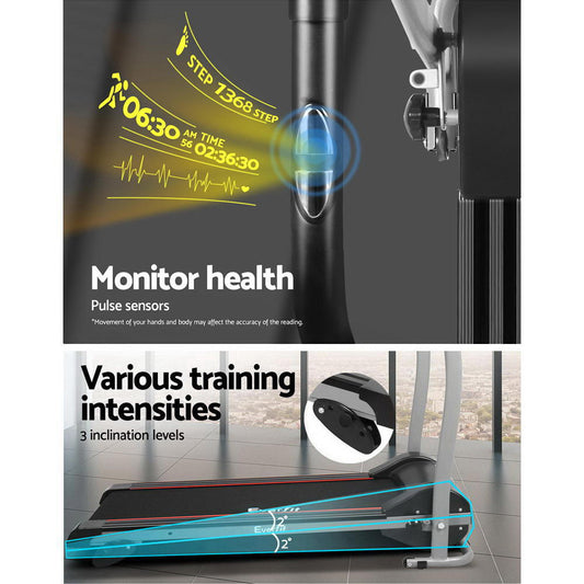 NNEDSZ Electric Treadmill Home Gym Exercise Machine Fitness Equipment Physical 360mm