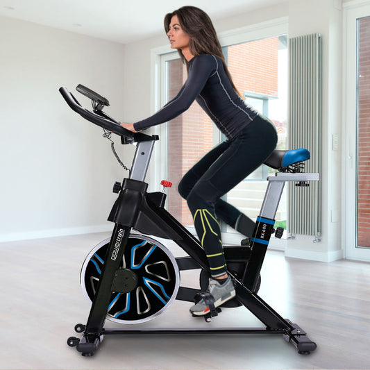 NNEDSZ RX-600 Exercise Spin Bike Cardio Cycle - Blue