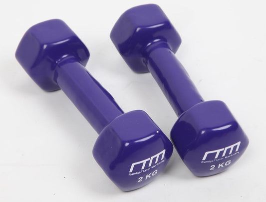 NNEDSZ Dumbbells Pair PVC Hand Weights Rubber Coated