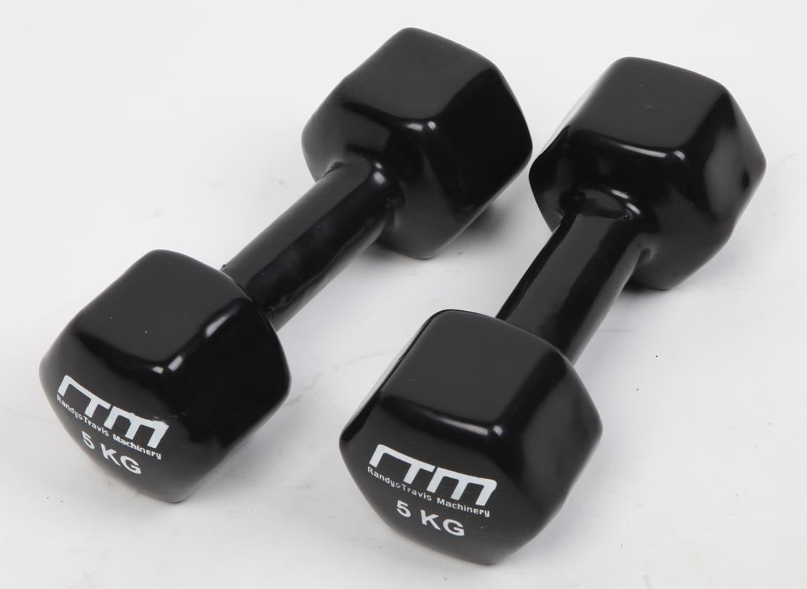 NNEDSZ Dumbbells Pair PVC Hand Weights Rubber Coated
