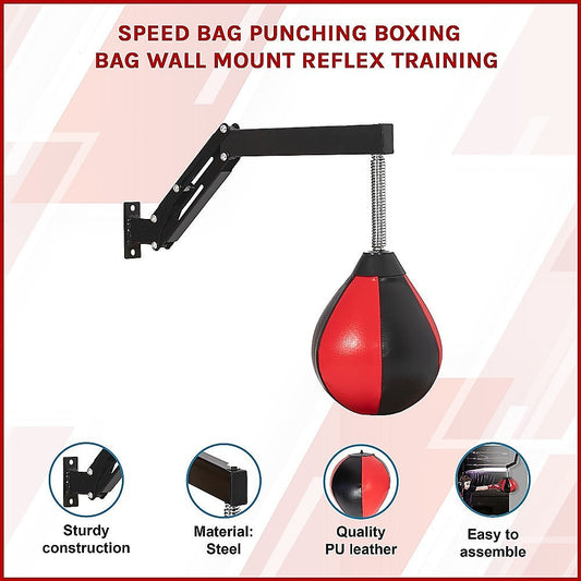NNEDSZ Speed Bag Punching Boxing Bag Wall Mount Reflex Training
