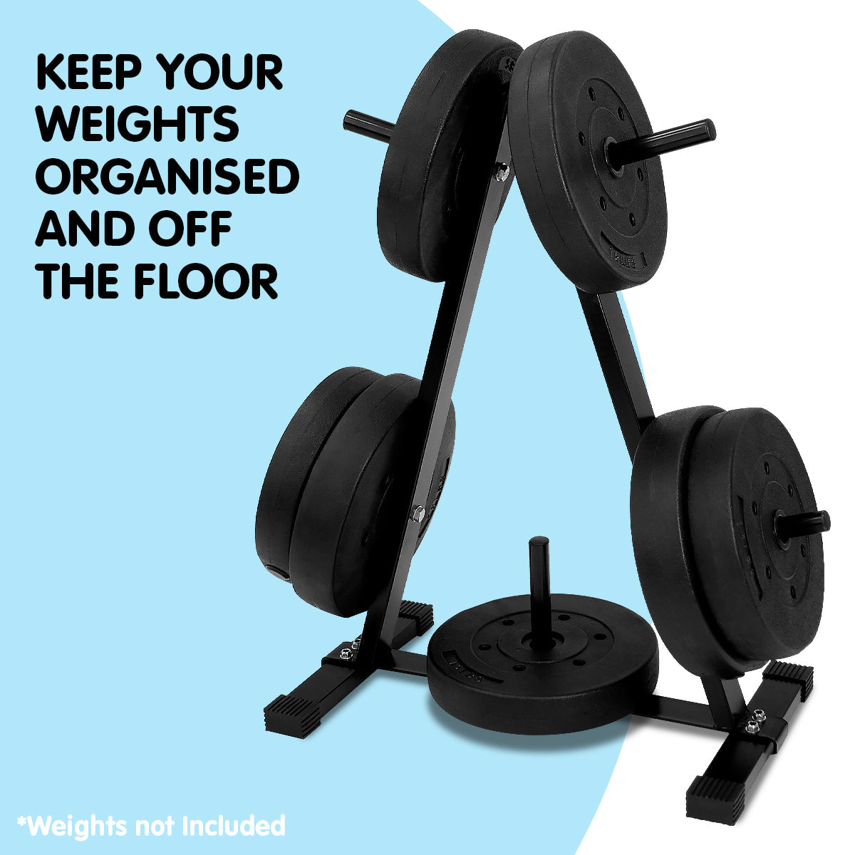 NNEDPE Powertrain Weight Plates Storage Home Gym Rack