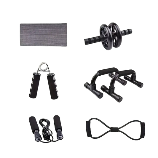 Ab Workout Set with Push-up Stand (7pcs)