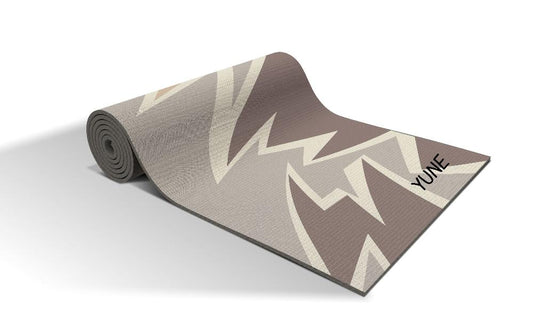 Yoga Mat | 6mm Thick | Grey | Non-Slip | Eco Friendly | Yune Yoga | Oshima