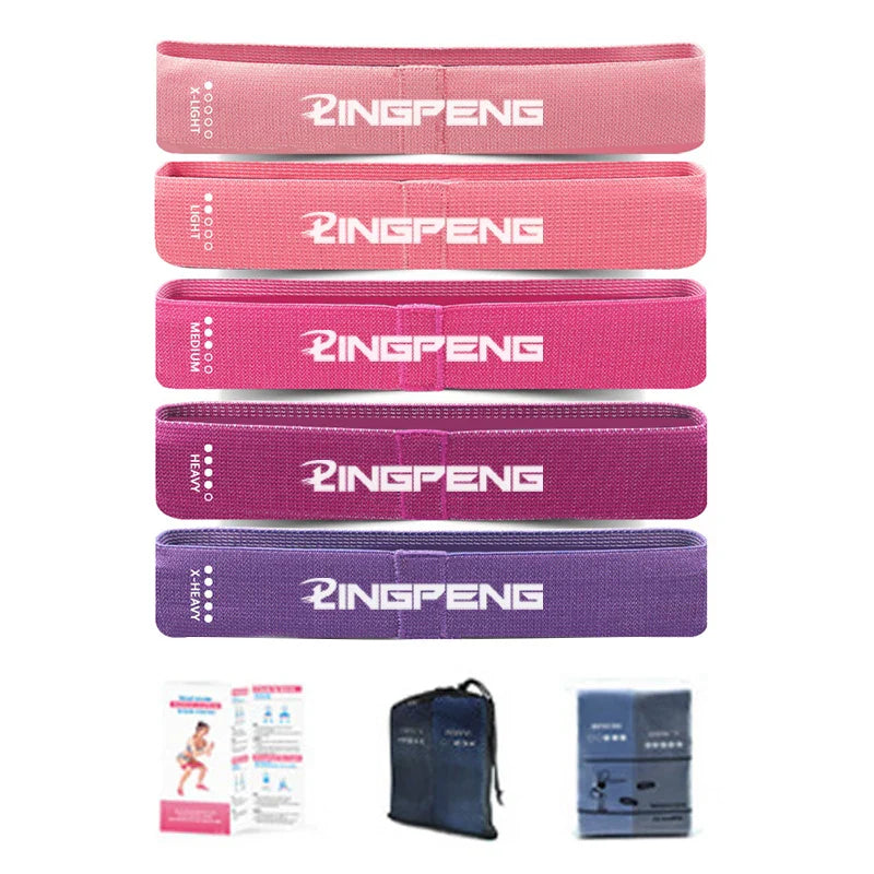 NNEOBA 5 Braided Resistance Bands Set for Glutes & Legs
