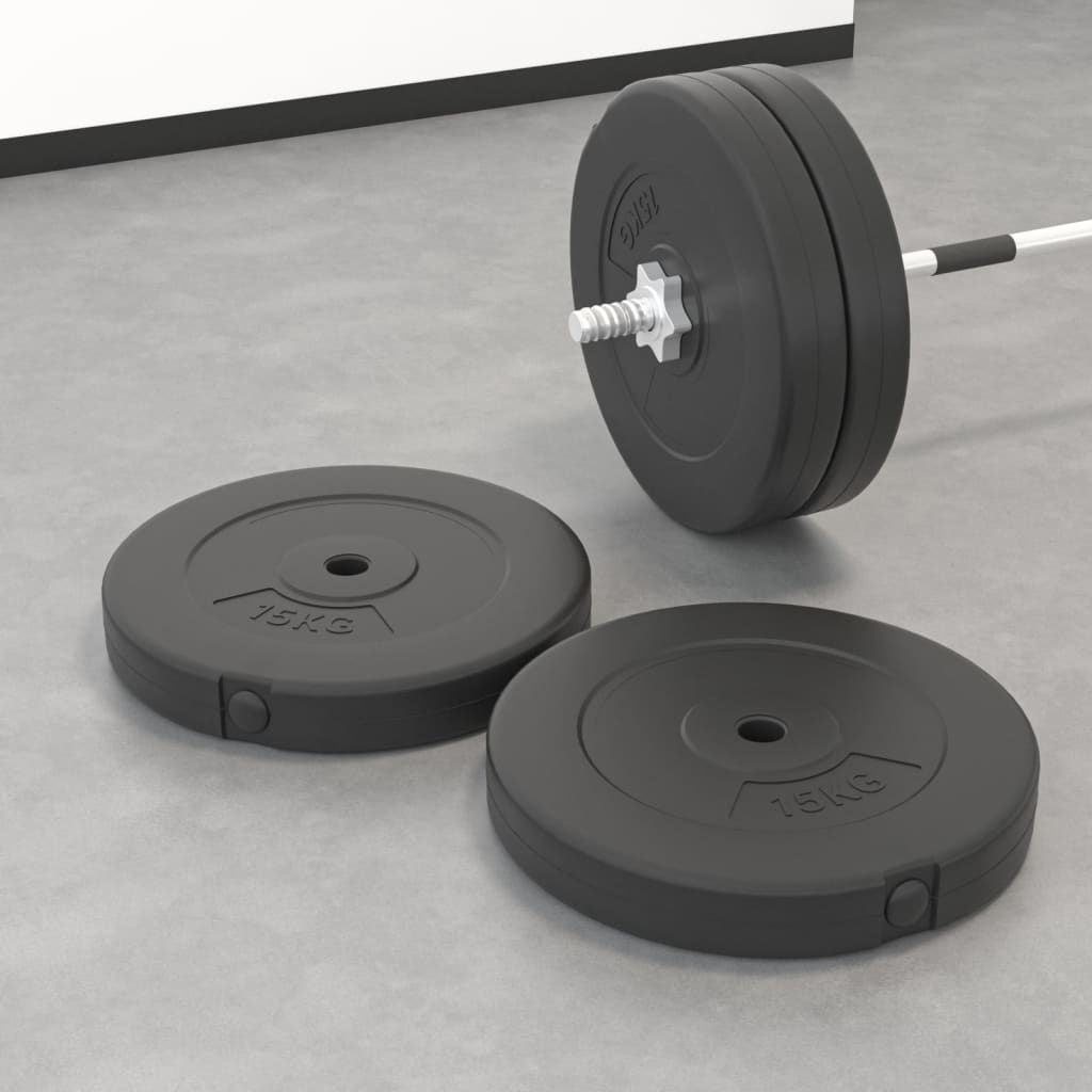 NNEVL Weight Plates 2 pcs 30 kg Cement