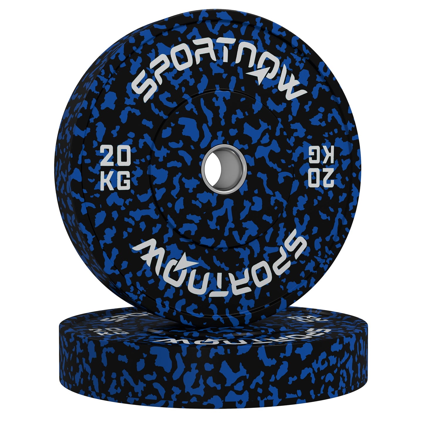 Olympic Weight Plates Set, Solid Rubber Bumper Plates Weights Discs with 2"/5cm Holes, for Home Gym Weight Lifting Strength Training, 2 x 20kg