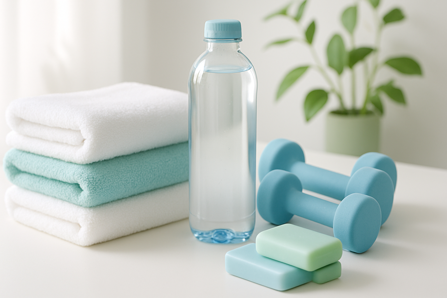 generate me a image, representing hygiene and fitness