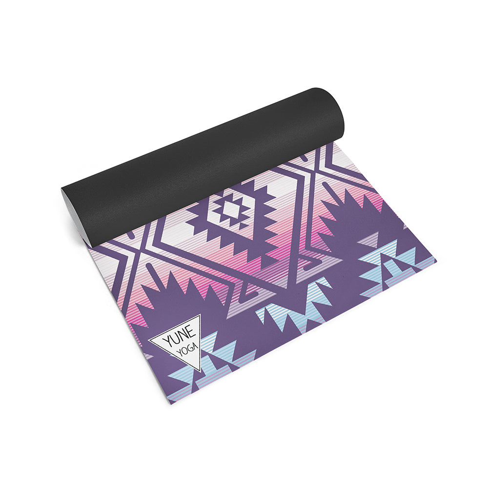 Jerome Midnight Yoga Mat – 6 mm Extra Thick, Double-Sided Non-Slip, Eco-Friendly PER with Deep Purple Midnight Design | Yune Yoga