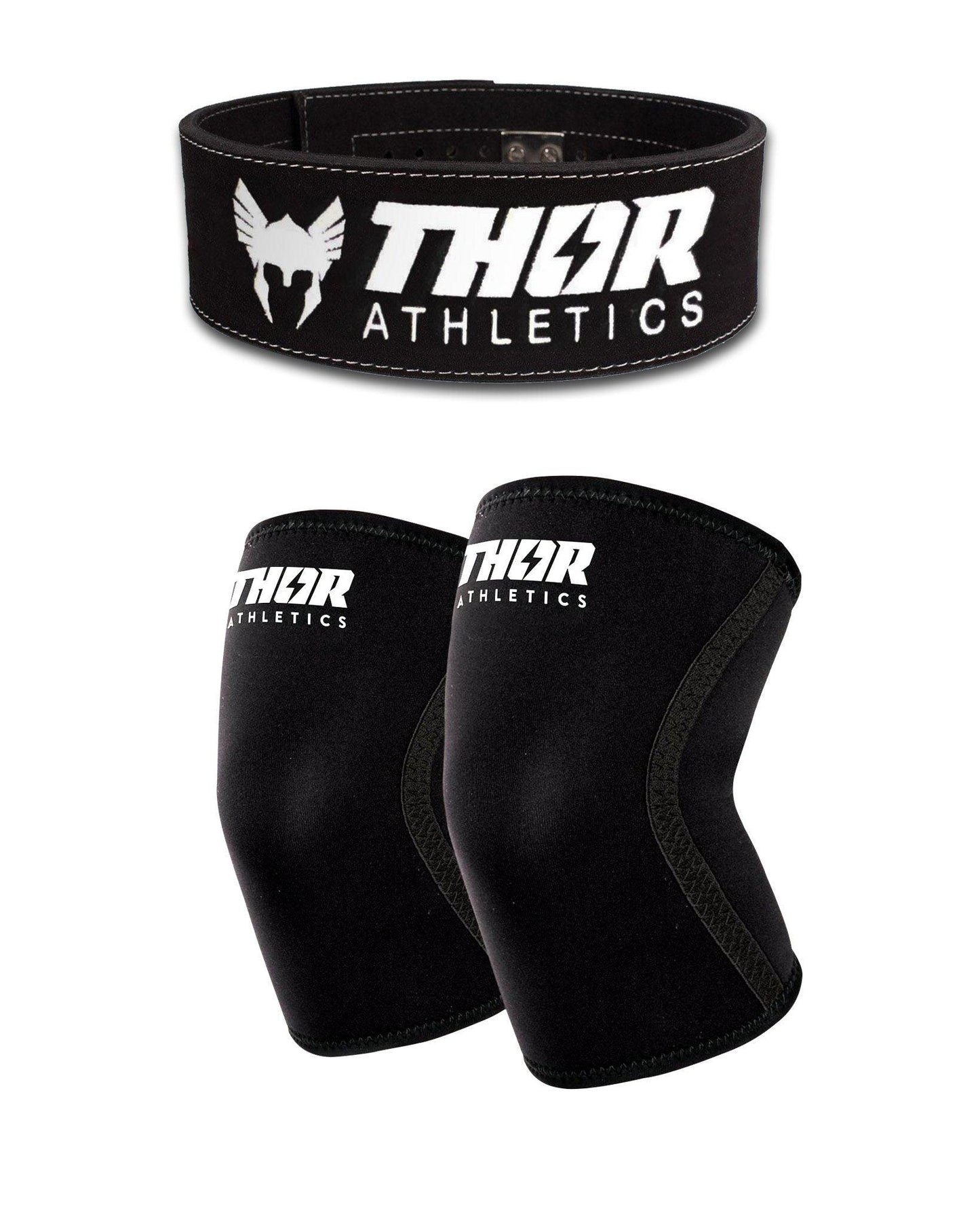 Lifting Belt 10mm + Knee Sleeves 7mm | Zwart