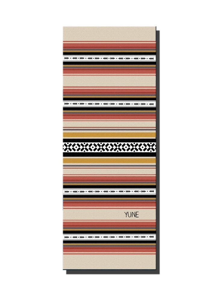 Yoga Mat | 6mm Thick | Striped | Non-Slip | Eco Friendly | Yune Yoga | Dion